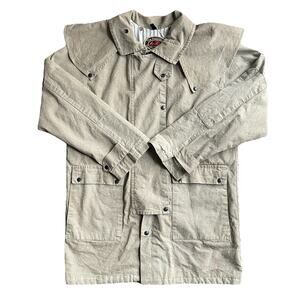 Vintage The Australian Outback Collection Duster Jacket Mens Sz L Canvas Trench‎